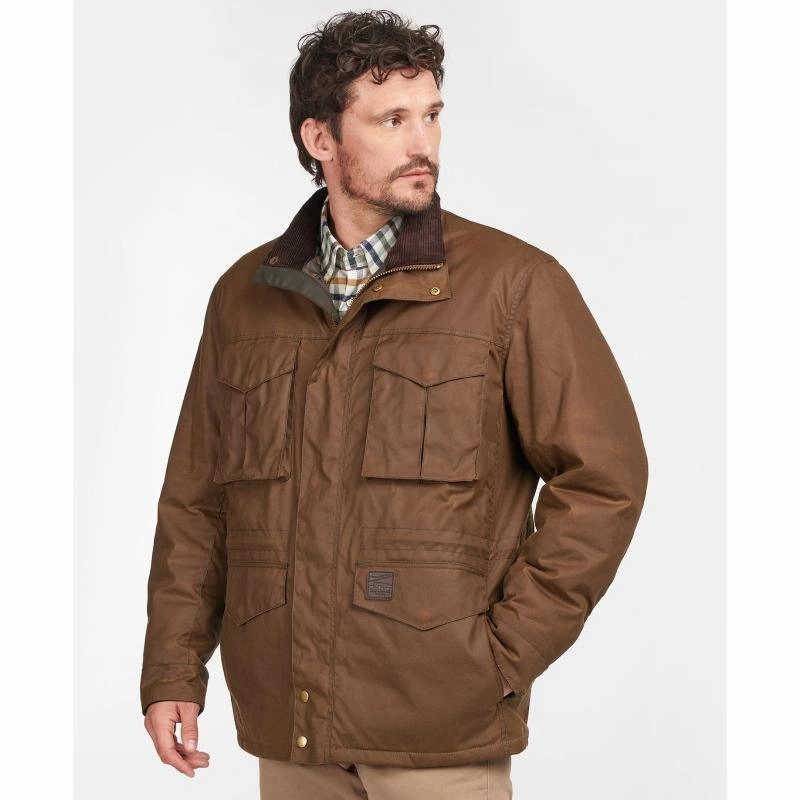 Barbour Watson Mens Wax Jacket - Brown Hot Offer Frenzy Limited Stock Alert