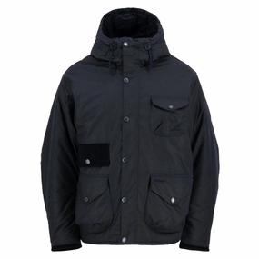 Barbour Weardale Worker Mens Wax Jacket - Navy Hot Pick Deal Instant Deal Today