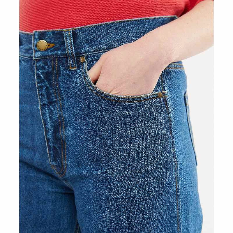 Barbour Westbury Barrel Leg Ladies Jeans - Original Wash Limited Time Steal Special Savings Today
