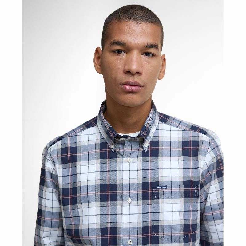 Barbour Wetheram Tailored Tartan Mens Shirt - Riverstone Tartan Shop the Best Deals