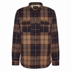 Barbour Willberry Regular Brushed Check Mens Overshirt - Autumn Dress Todays Special Savings