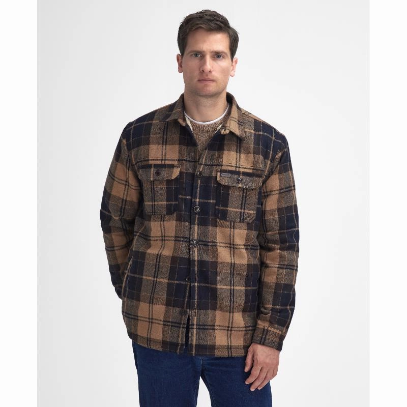 Barbour Willberry Regular Brushed Check Mens Overshirt - Autumn Dress Save More Online