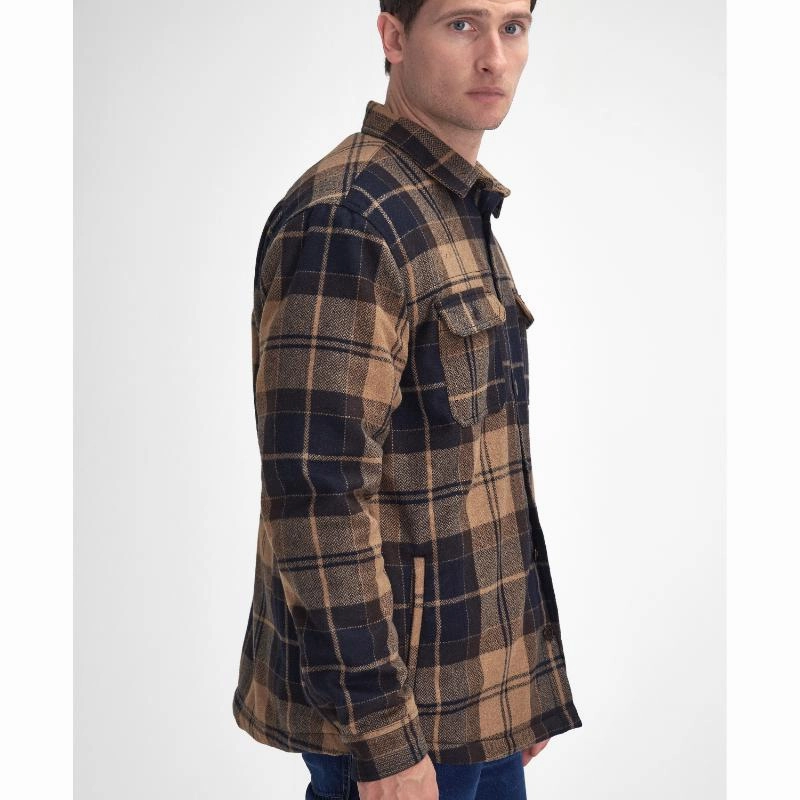 Hot Deal Alert Hot Deals Today Barbour Willberry Regular Brushed Check Mens Overshirt - Autumn Dress