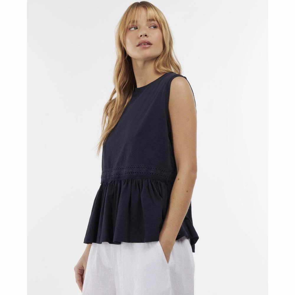 Barbour Willow Ladies Swing Top - Midnight Big Sale Today