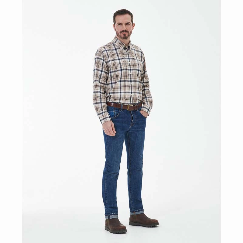 Limited Edition Offer Barbour Winston Mens Shirt - Navy