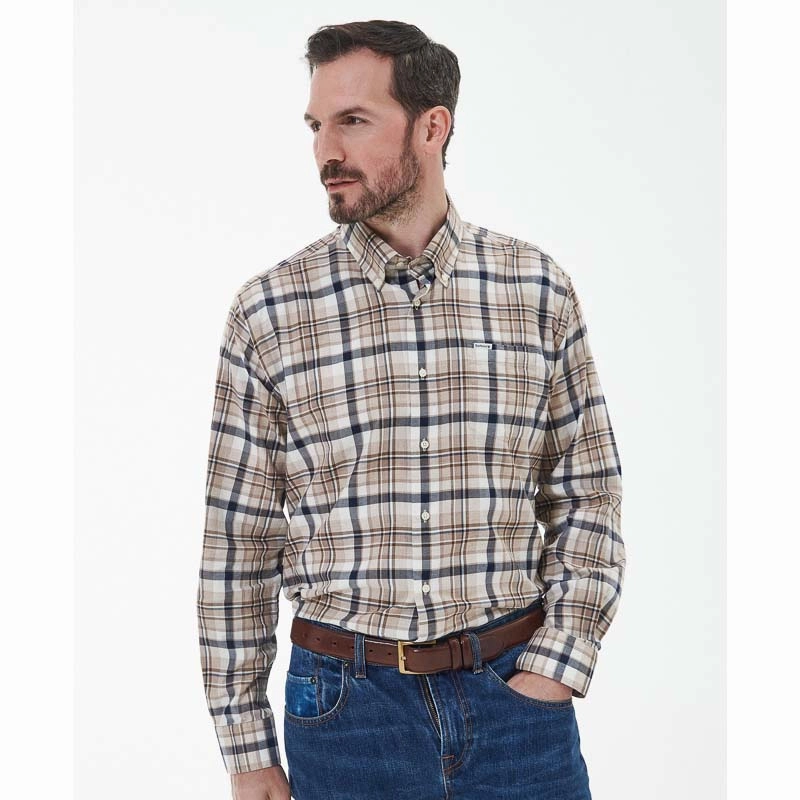 Barbour Winston Mens Shirt - Navy Limited Stock Offer