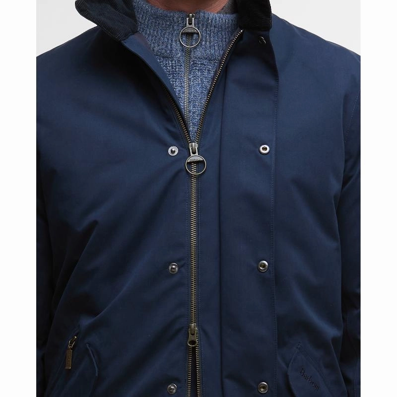 Clearance Event Alert Special Steal Event Barbour Winter Spoonbill Waterproof Mens Jacket - Navy