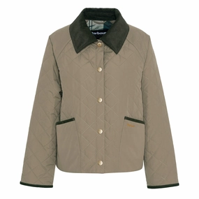 Barbour Womens Anise Quilt Dusky Green/Ancient Big Savings Alert