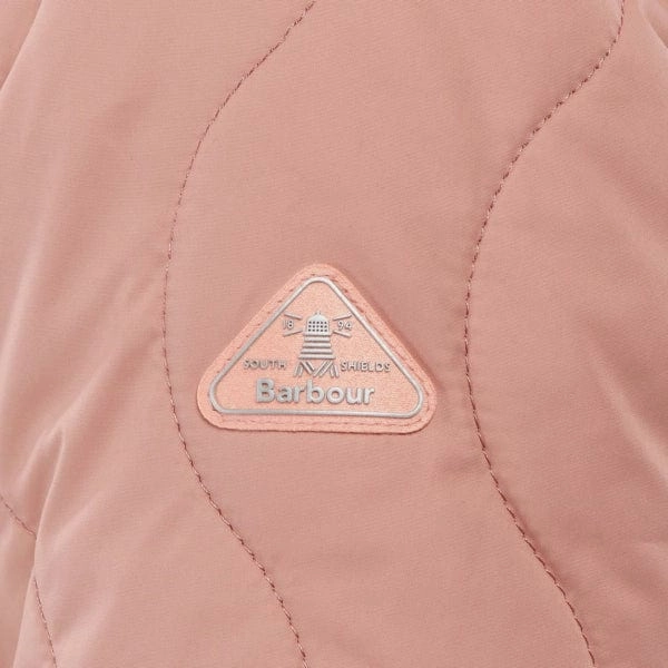 Barbour Womens Barmouth Quilted Jacket Soft Coral Big Hot Sale Clearance Steal Today