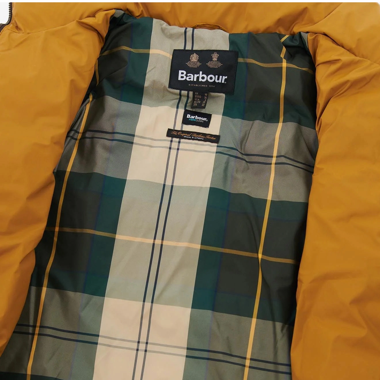 Save Today Event Barbour Womens Belford Quilted Jacket Dijon / Mahogany Ancient