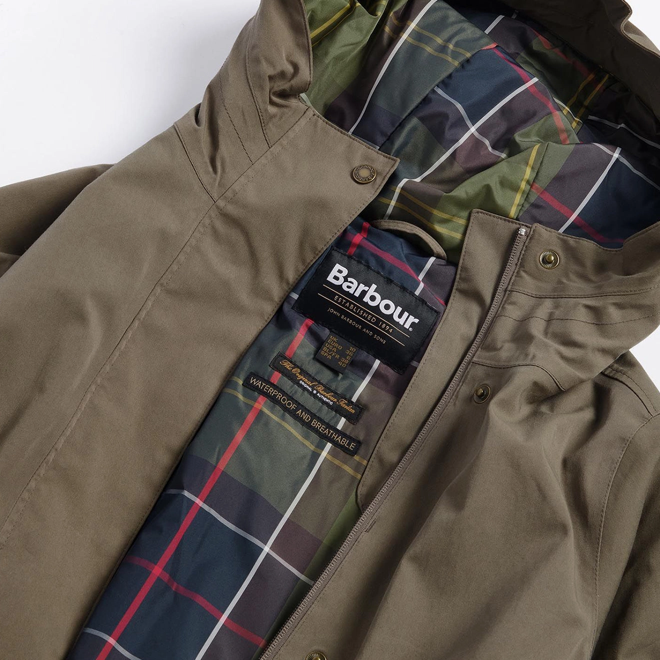 Barbour Womens Bowlees Waterproof Jacket Winter Moss / Classic MustHave Deals Special Savings Today