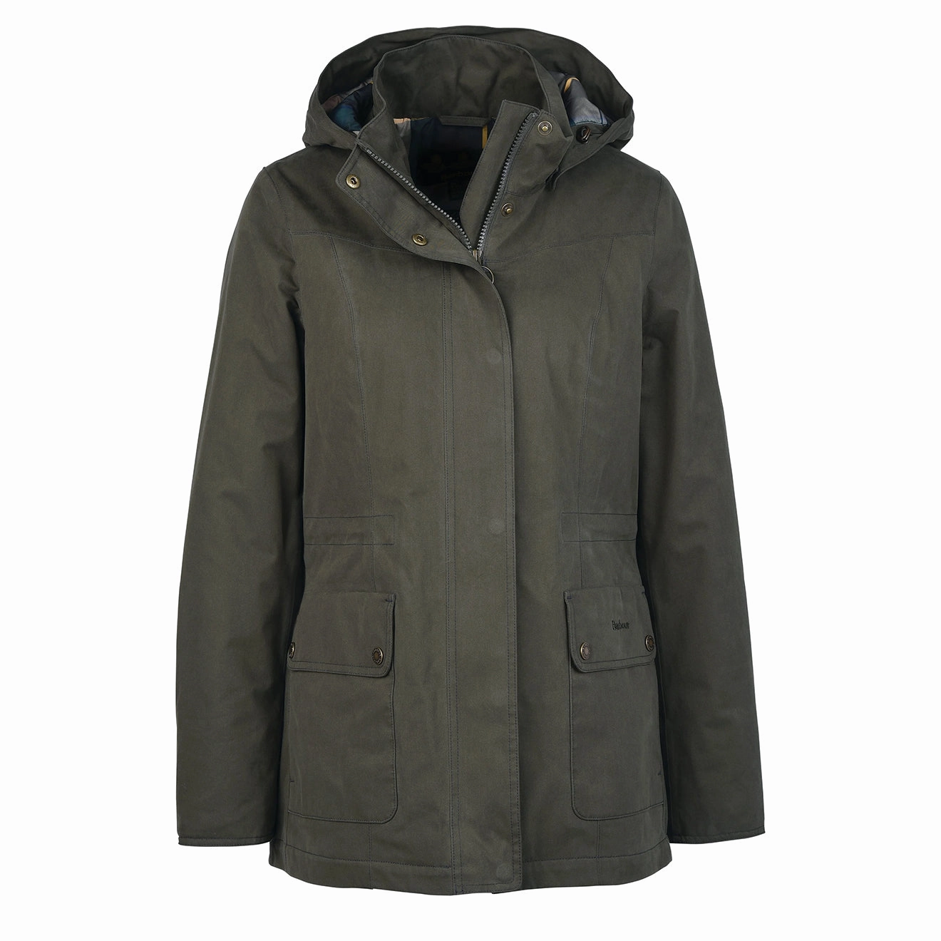 Barbour Womens Buttercup Waterproof Jacket Olive / Classic Big Savings Event