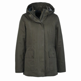 Barbour Womens Buttercup Waterproof Jacket Olive / Classic Exclusive Online Offer