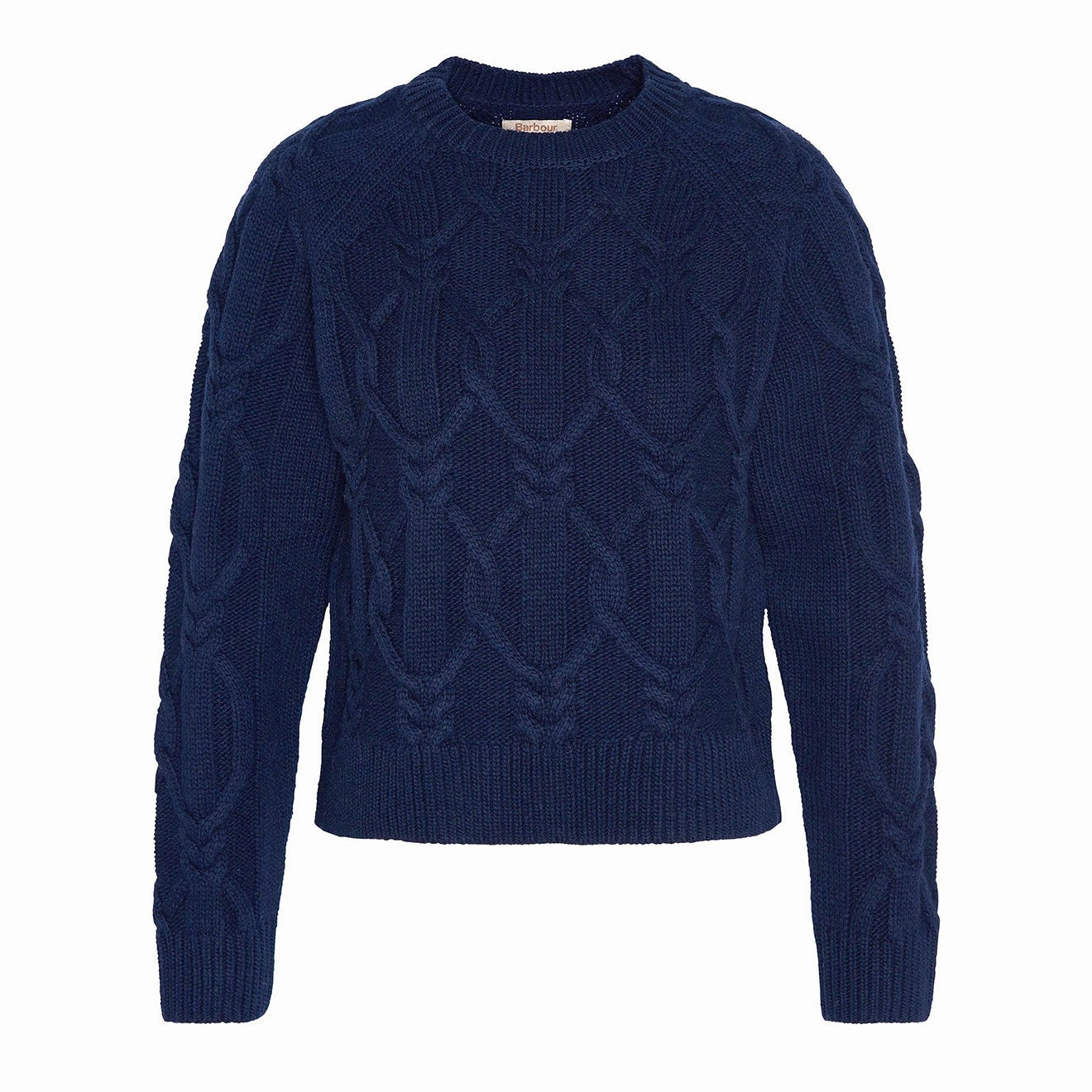 Barbour Womens Elisha Knitted Jumper Navy Clearance Sale Price Drop Alert