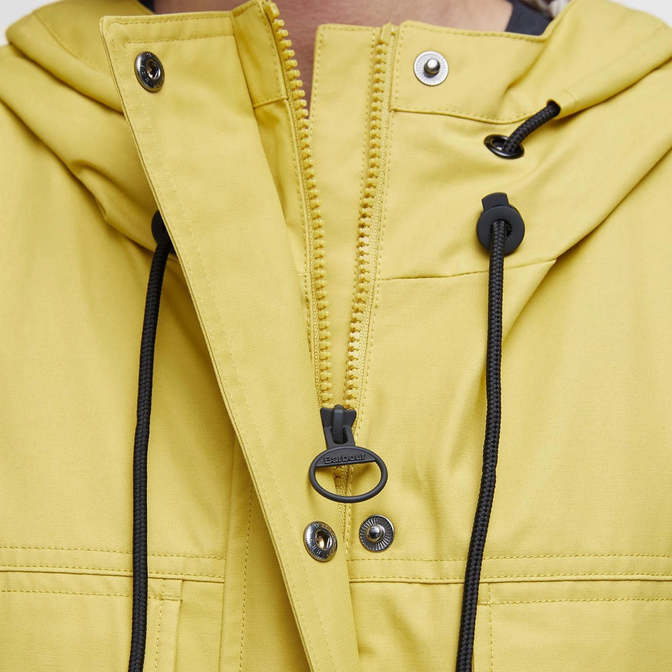 Barbour Womens Evie Showerproof Parka Limeade/Light Sand Today Only Offer