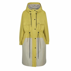 Hot Offer Frenzy Barbour Womens Evie Showerproof Parka Limeade/Light Sand