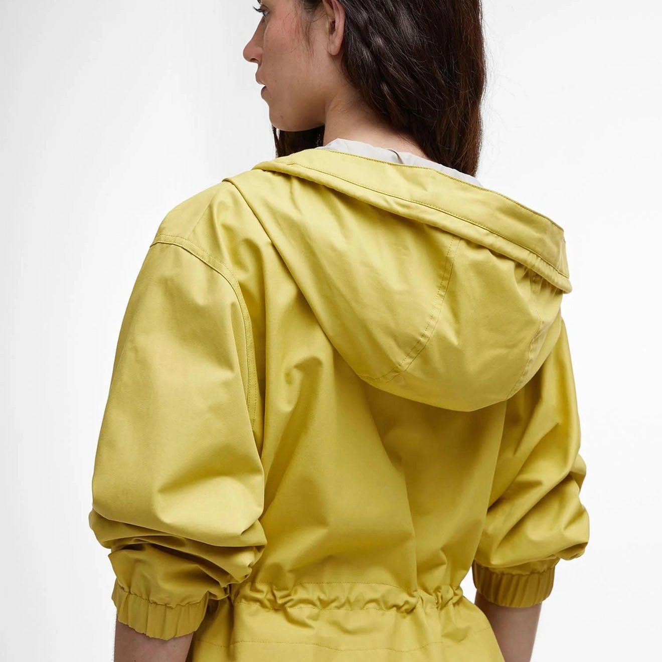 Barbour Womens Evie Showerproof Parka Limeade/Light Sand Save Big Online