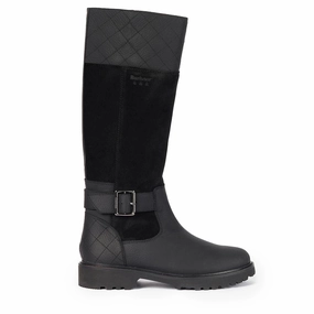 MustHave Clearance Barbour Womens Fareham Knee-High Boots Black