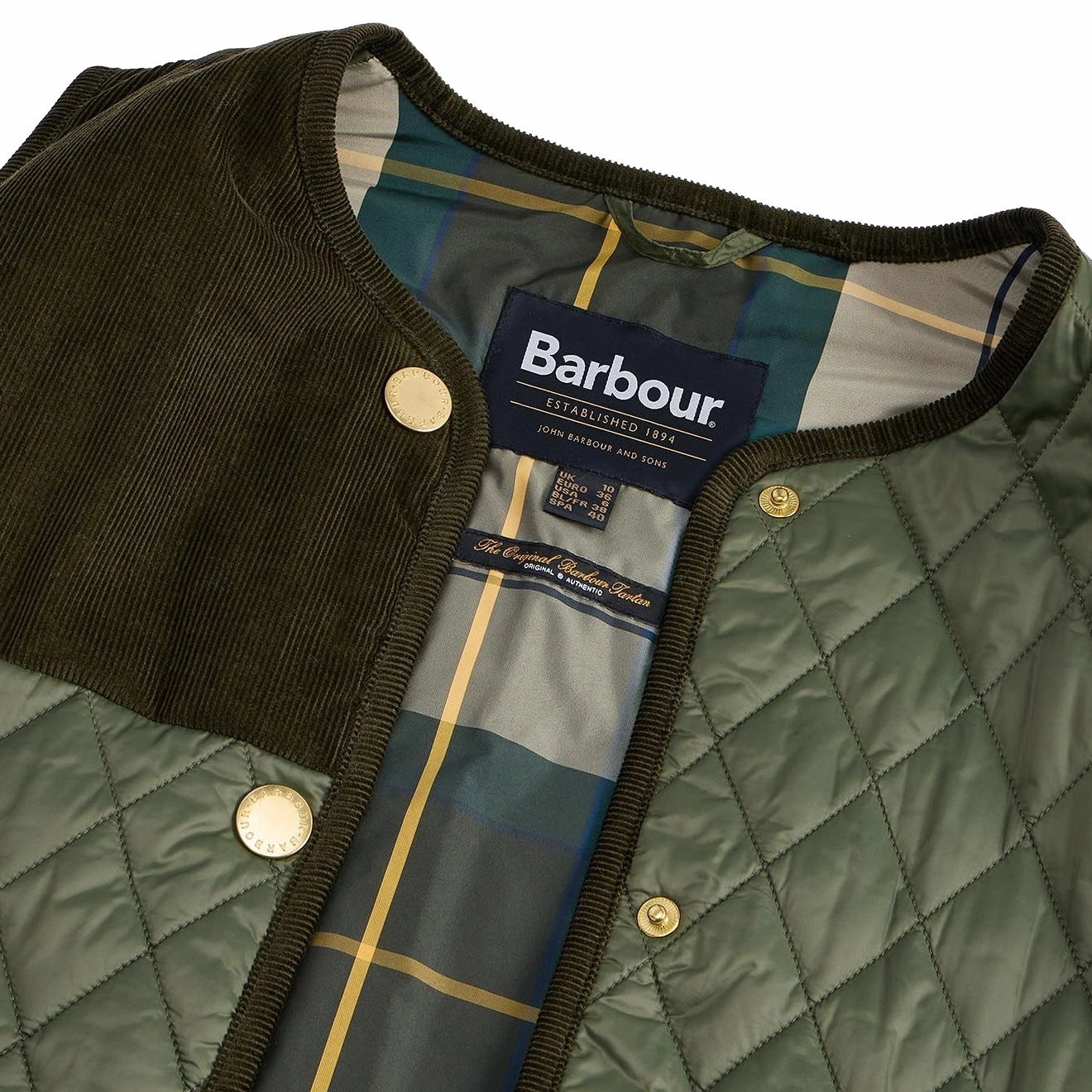 EndofWeek Deals Special Deals Online Barbour Womens Healy Liner Olive / Ancient
