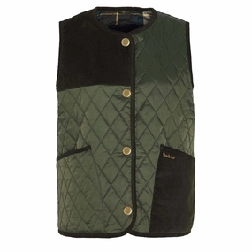 MustShop Sale Barbour Womens Healy Liner Olive / Ancient