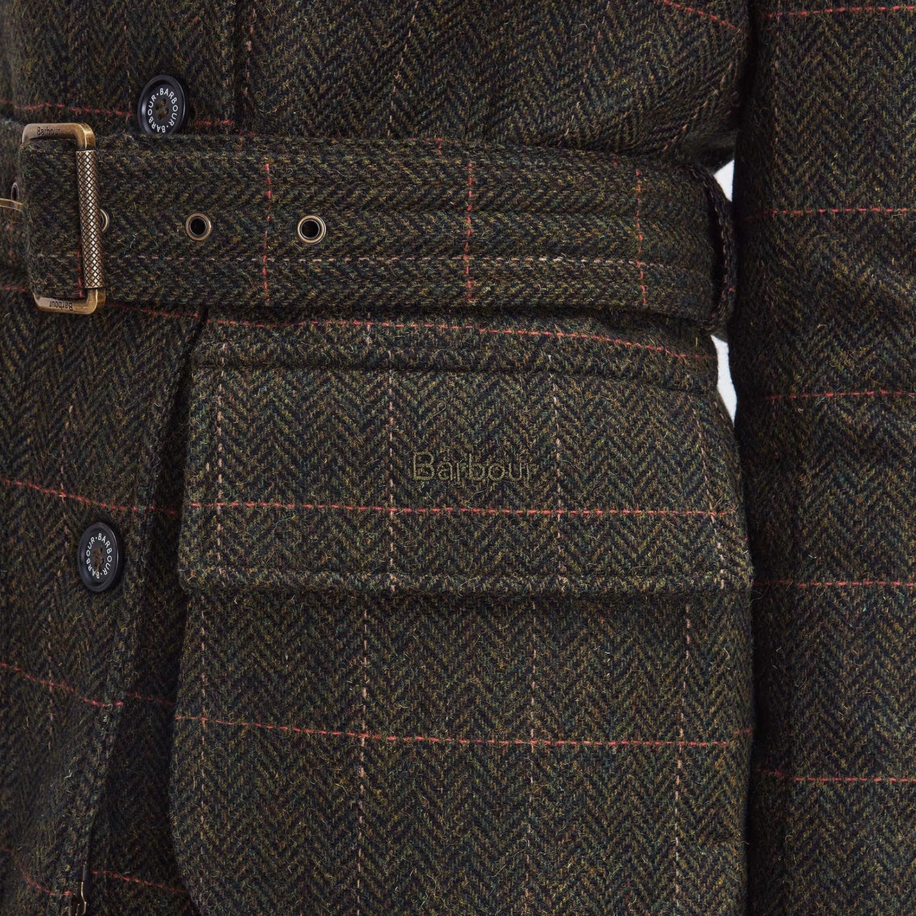 Special Online Offer Barbour Womens Hollie Wool Jacket Spiced Pumpkin
