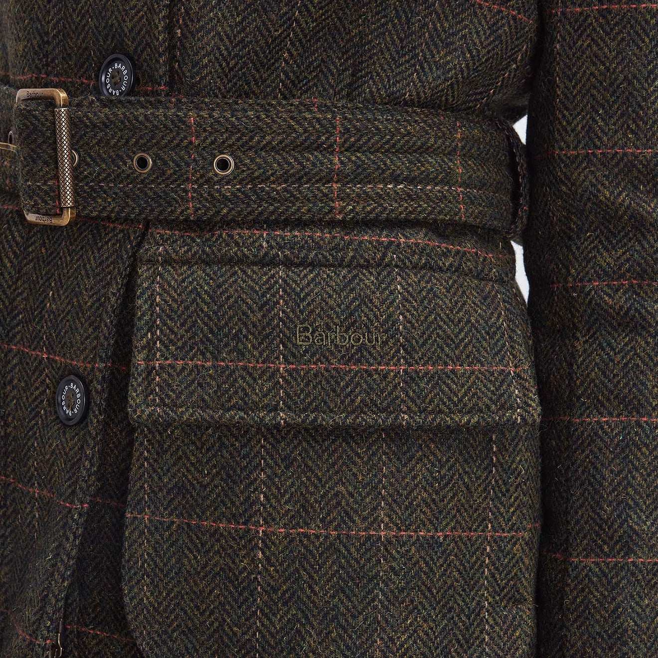 Special Occasion Discount Surprise Discount Today Barbour Womens Hollie Wool Jacket Spiced Pumpkin