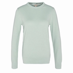 Price Drop Today Barbour Womens Lavender Crew Neck Jumper Bayleaf