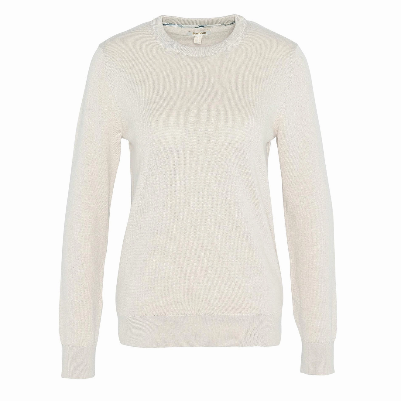 Barbour Womens Lavender Crew Neck Jumper Sand Grab Your Deal Today