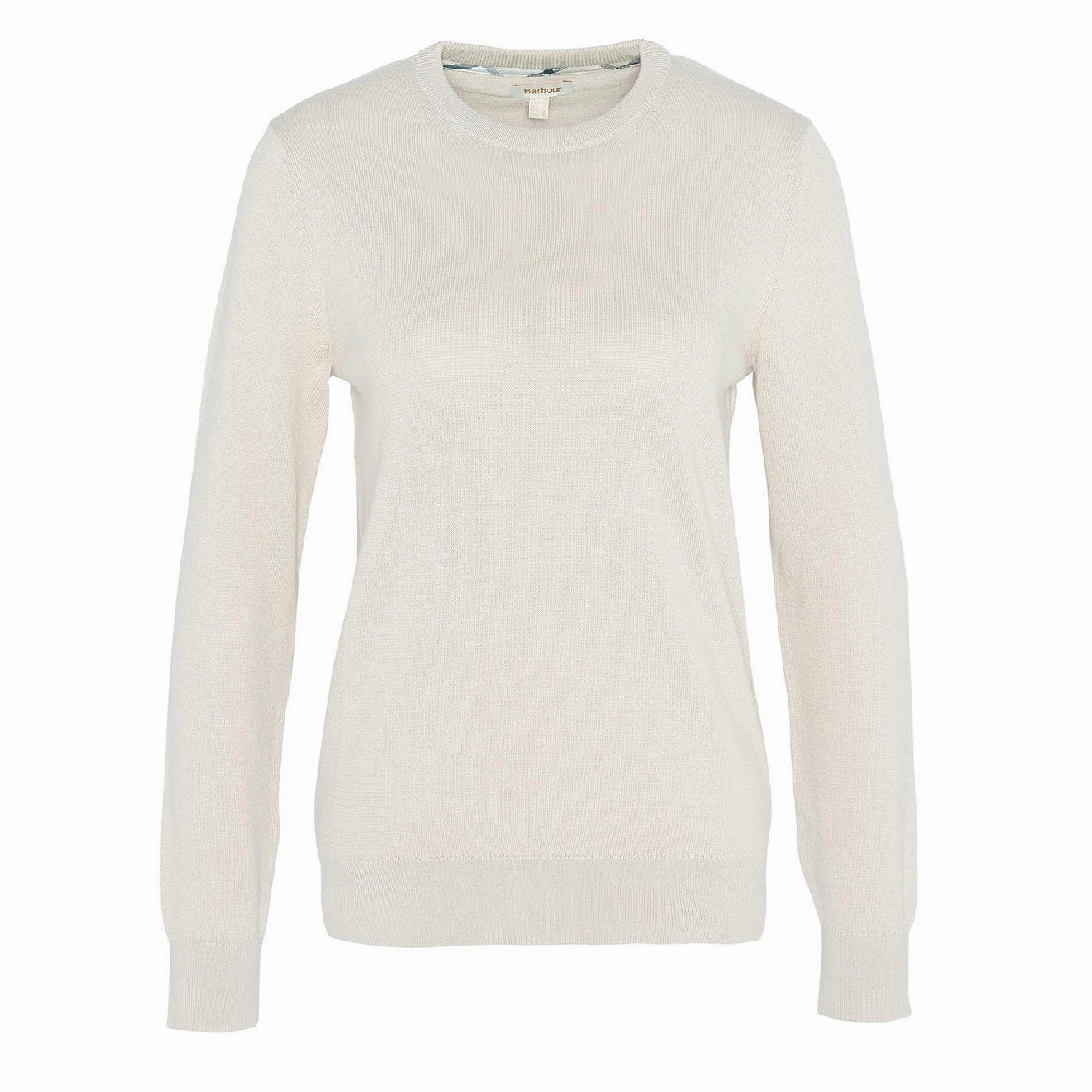 Barbour Womens Lavender Crew Neck Jumper Sand Sweet Deal Inside
