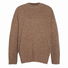 Weekend Specials Mega Hot Offer Barbour Womens Lavensdale Crew Knitted Jumper Honey