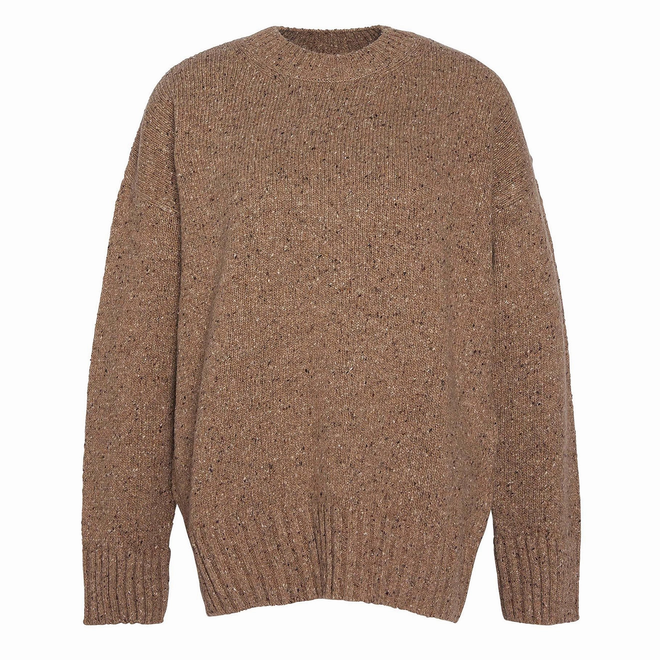 Weekend Specials Mega Hot Offer Barbour Womens Lavensdale Crew Knitted Jumper Honey