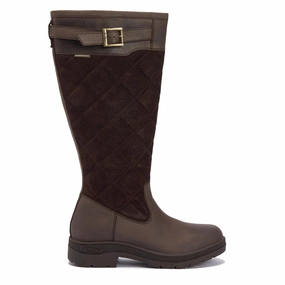 Barbour Womens Oak Tall Boot Brown Big Price Drop