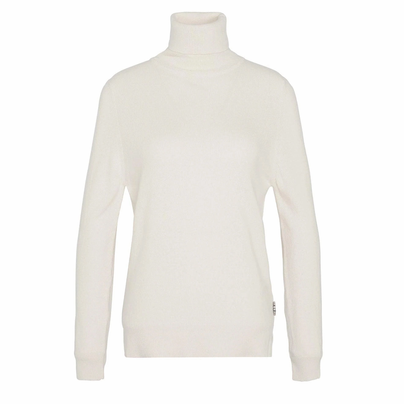 Barbour Womens Pendle Roll Collar Knitted Jumper Ecru / Hessian Tartan Big Savings Event Limited Offer Alert