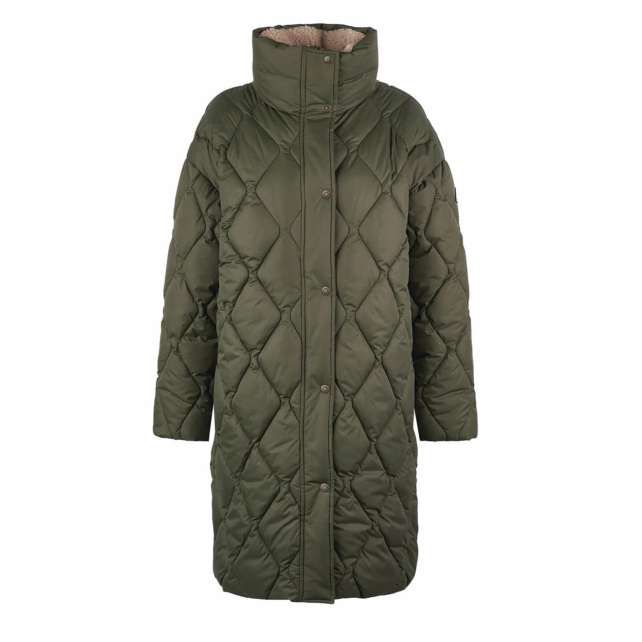 Limited Time Steal Clearance Sale Now Barbour Womens Samphire Quilted Jacket Deep Olive