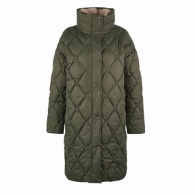 Limited Time Steal Clearance Sale Now Barbour Womens Samphire Quilted Jacket Deep Olive