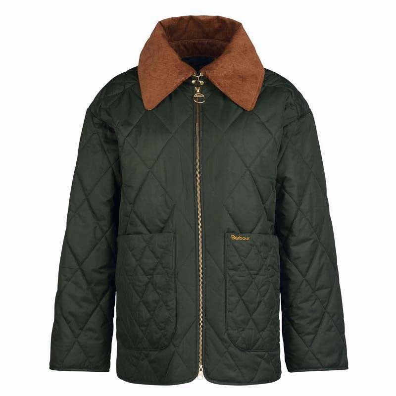 Online Exclusive Deal Save Today Only Barbour Woodhall Ladies Quilt Jacket - Sage/Ancient