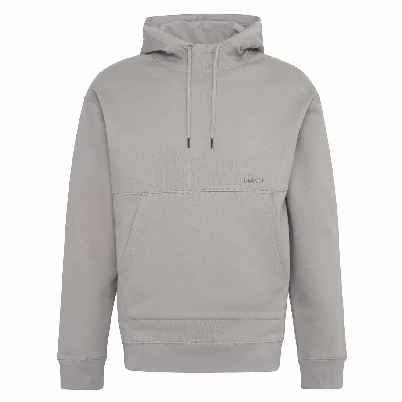 Barbour Yalding Hooded Sweatshirt Concrete Special Price Today