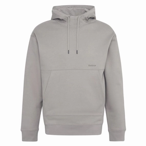 Barbour Yalding Hooded Sweatshirt Concrete Special Price Today