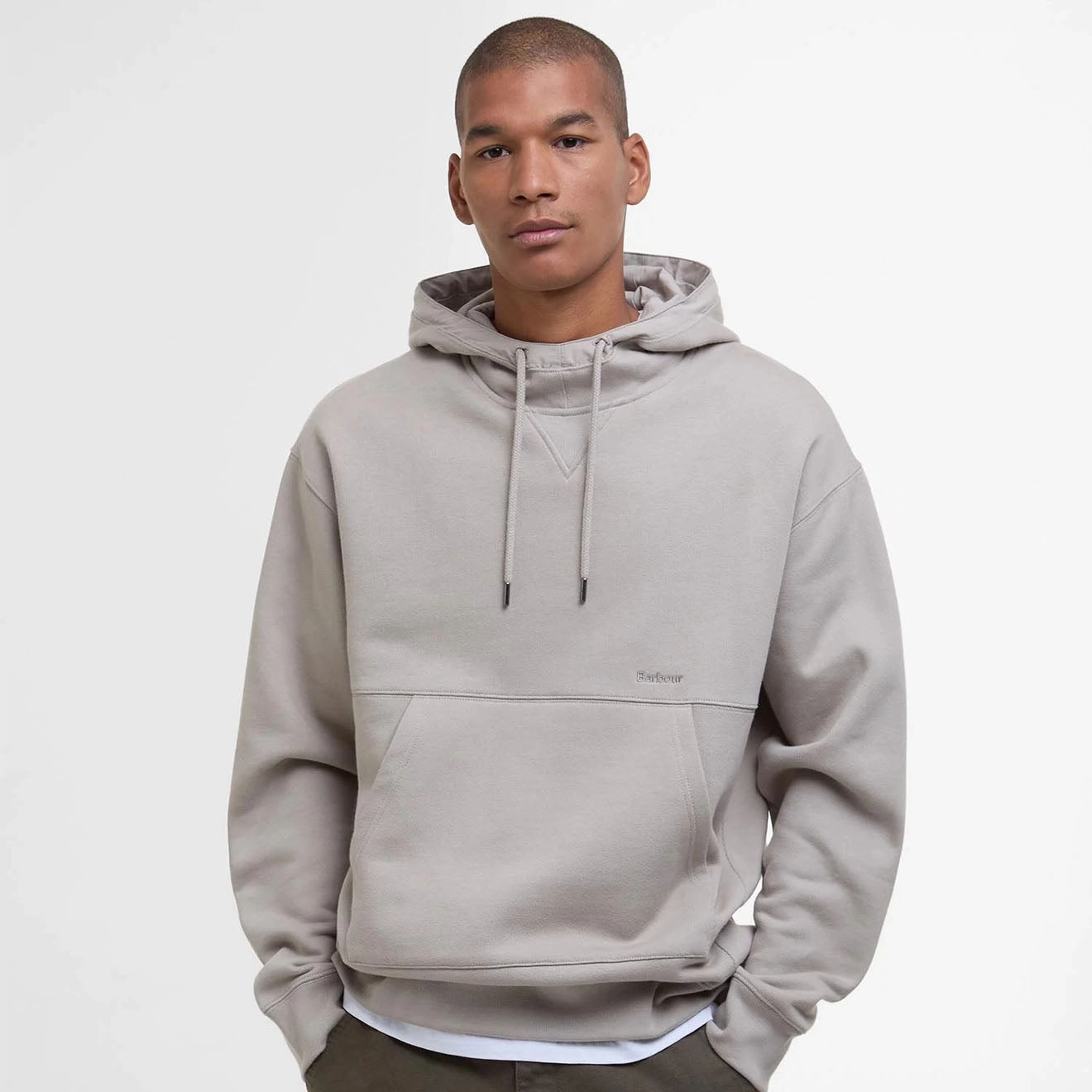 Online Deal Frenzy Clearance Sale Barbour Yalding Hooded Sweatshirt Concrete