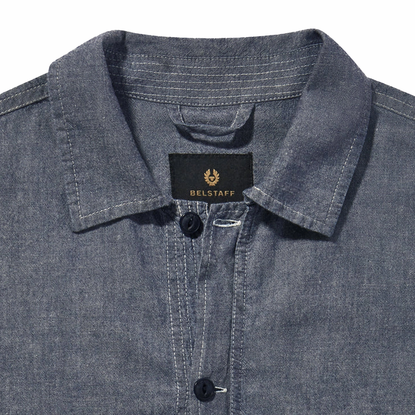 Belstaff Cs60 Overshirt Chambray Shop Save Big