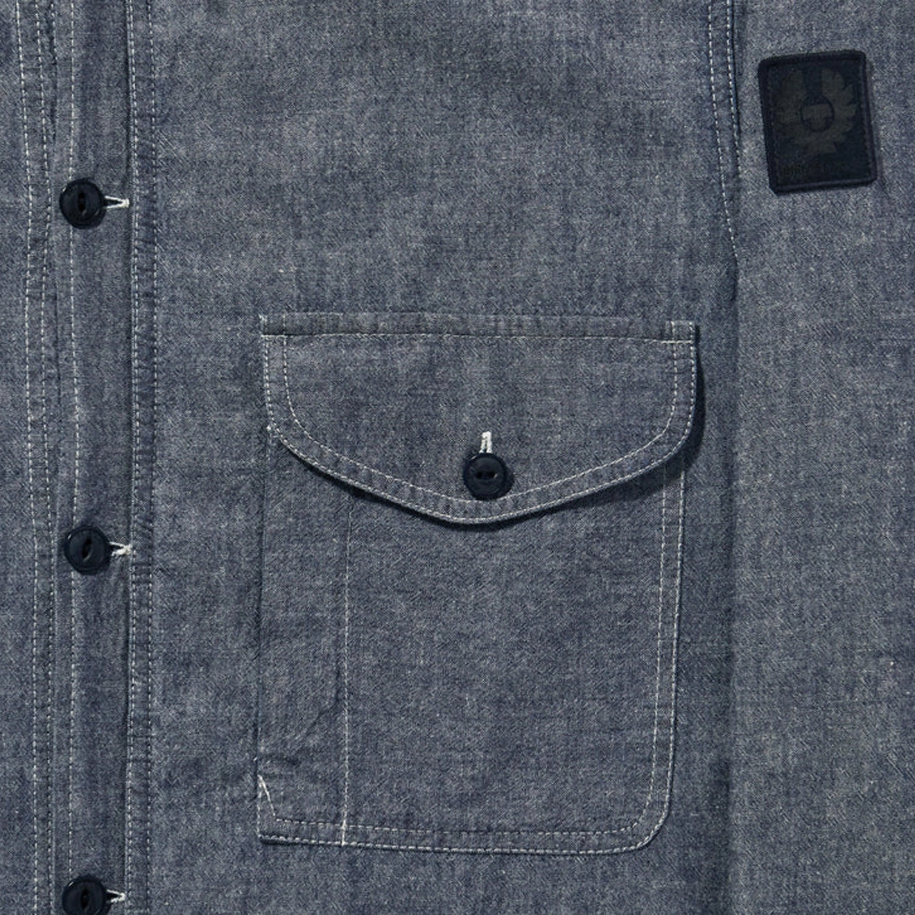 Big Savings Event Belstaff Cs60 Overshirt Chambray