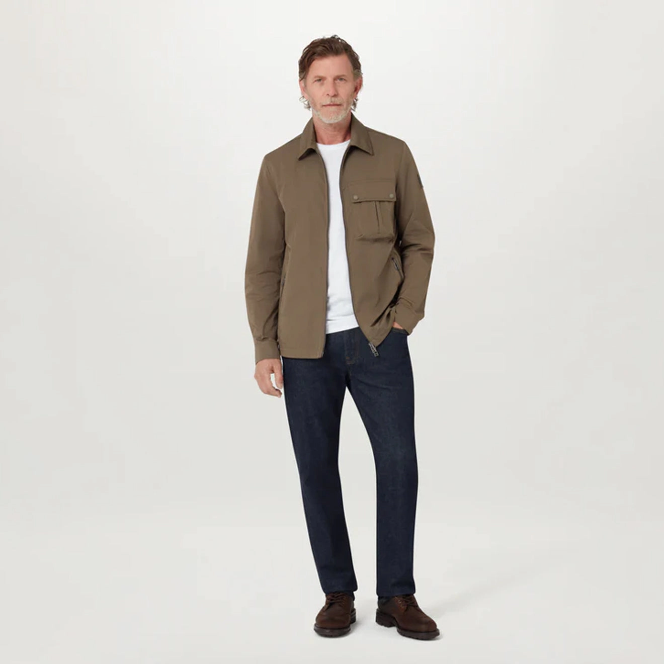 Hot Offer Inside Belstaff Drome Overshirt Major Brown