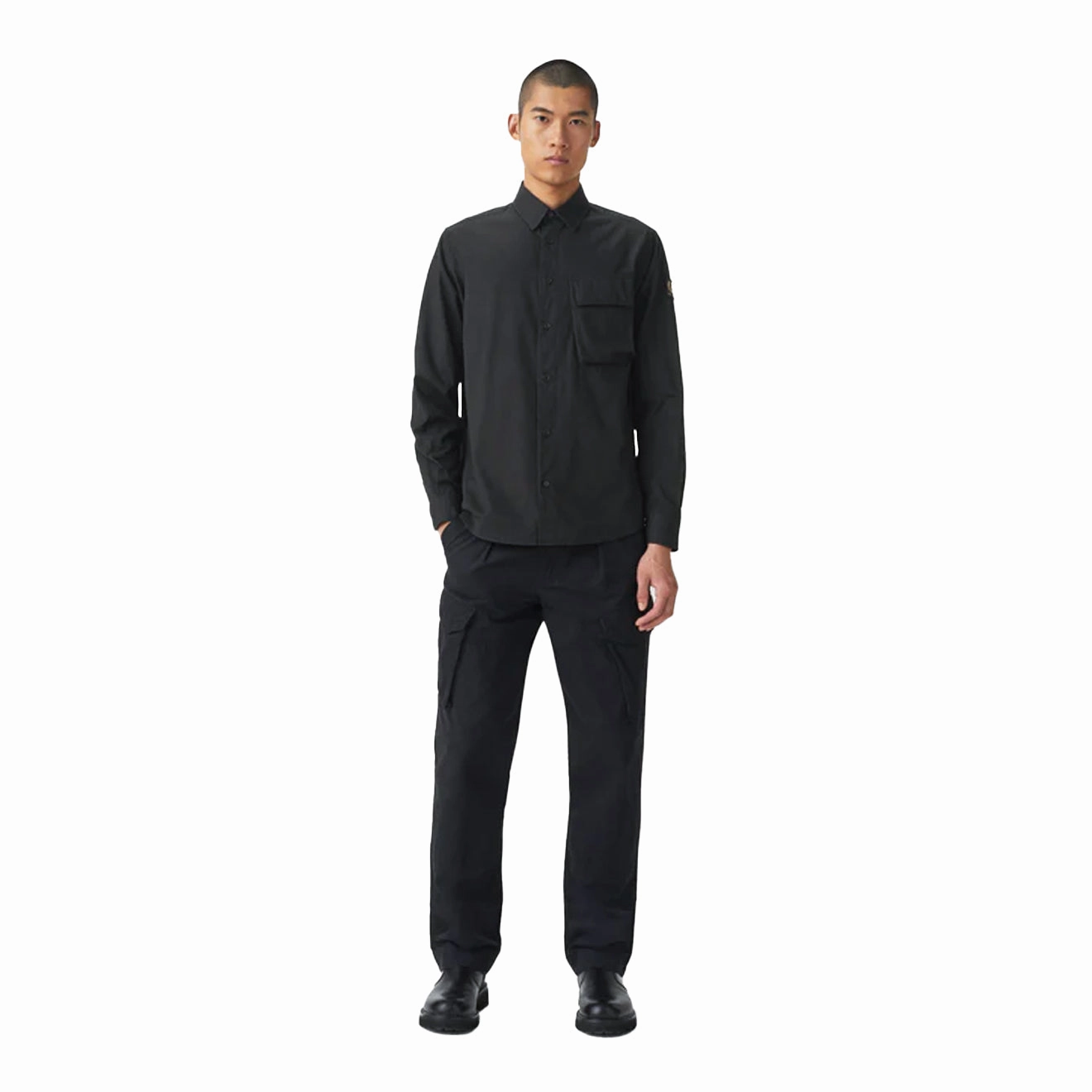 Belstaff Scale Shirt Black Weekend Flash Offer Special Offer Inside