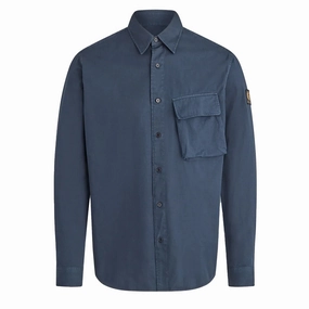 Limited Stock Hot Deal Dont Miss Big Savings Belstaff Scale Shirt Dark Ink