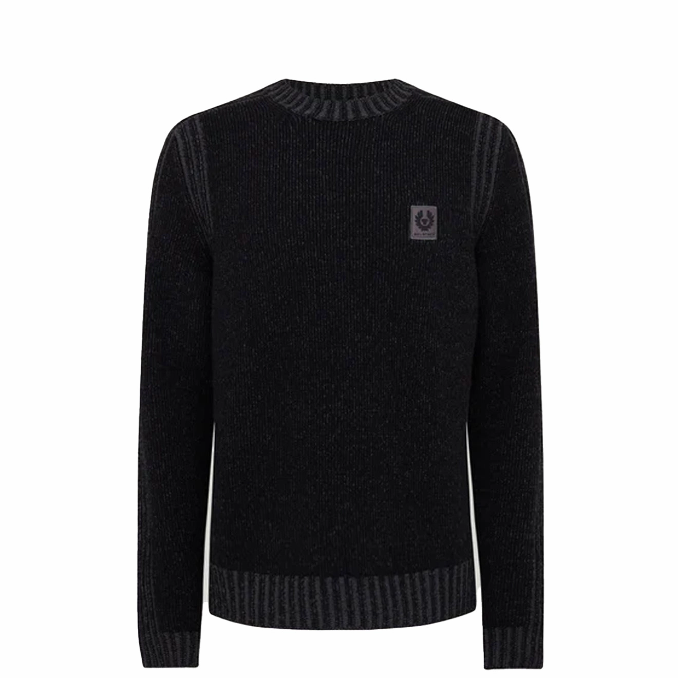 Belstaff Seasonal Watch Crewneck Jumper Black / Tornado Grey Grab It Now MustHave Items