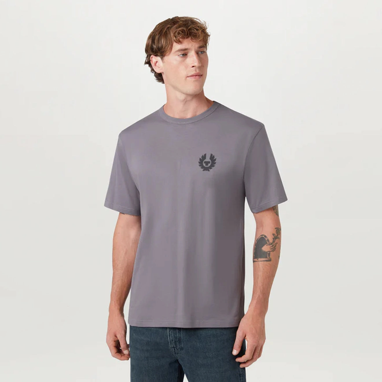 Belstaff Shadow T-Shirt Tornado Grey Grab Your Deal Today