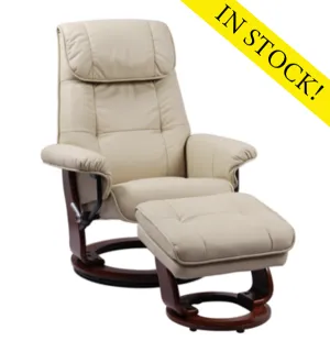 Benchmaster - Ventura II - Chair and Ottoman - Taupe - IN STOCK!