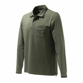 Beretta Airmesh L/S Polo Shirt Green Today Only Steal Weekend Sale Special