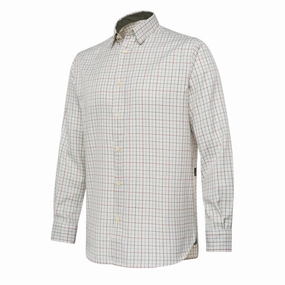 Shop Grab Savings Special Savings Today Beretta Charlow Ls Shirt Ivory / Blue Check