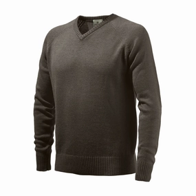 Shop Smart Save Hot Pick Online Beretta Classic V-Neck Sweater Brown